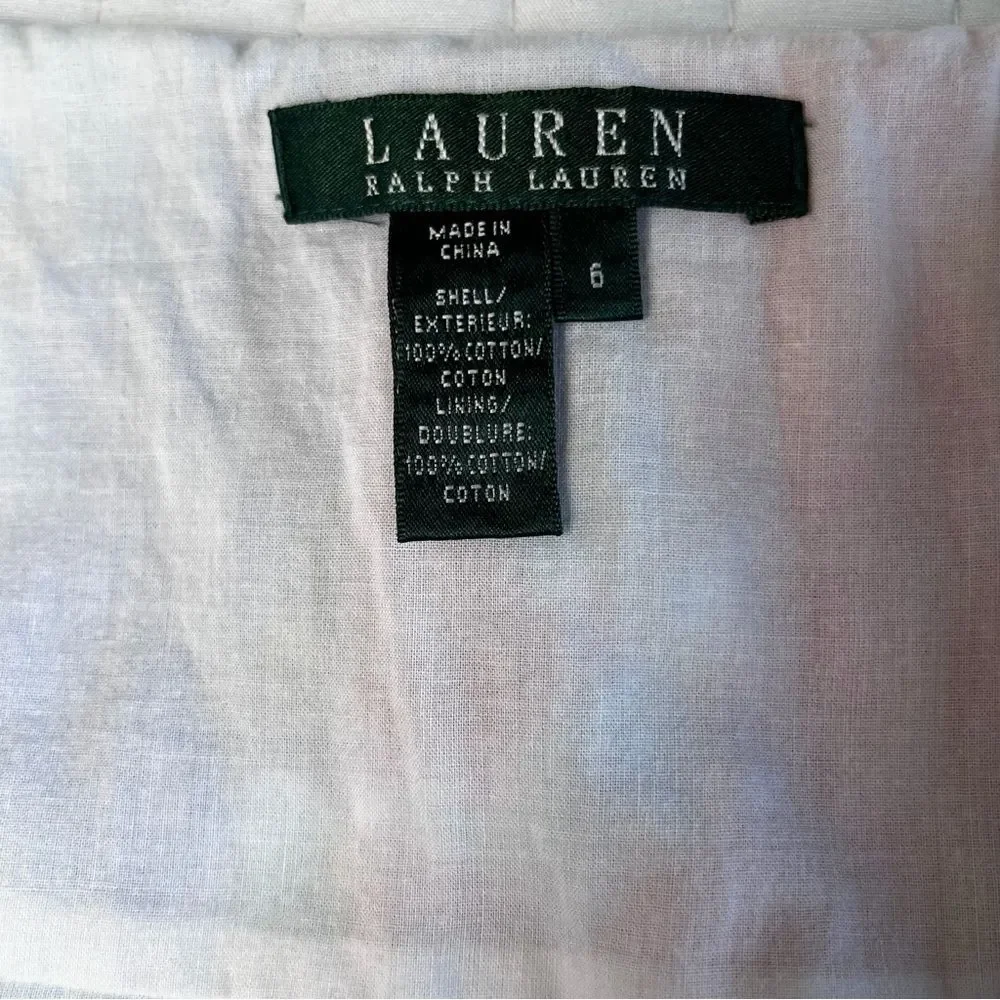 Lauren Ralph Lauren Watercolor Print A-Line Skirt Size 6 Vibrant Artsy